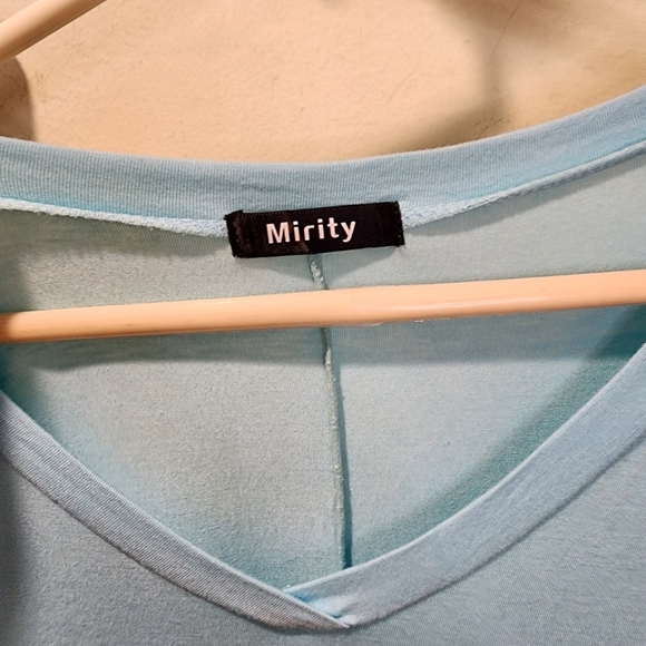 MIRITY Mint Women's Casual V Neck tshirt Size M - Picture 2 of 9